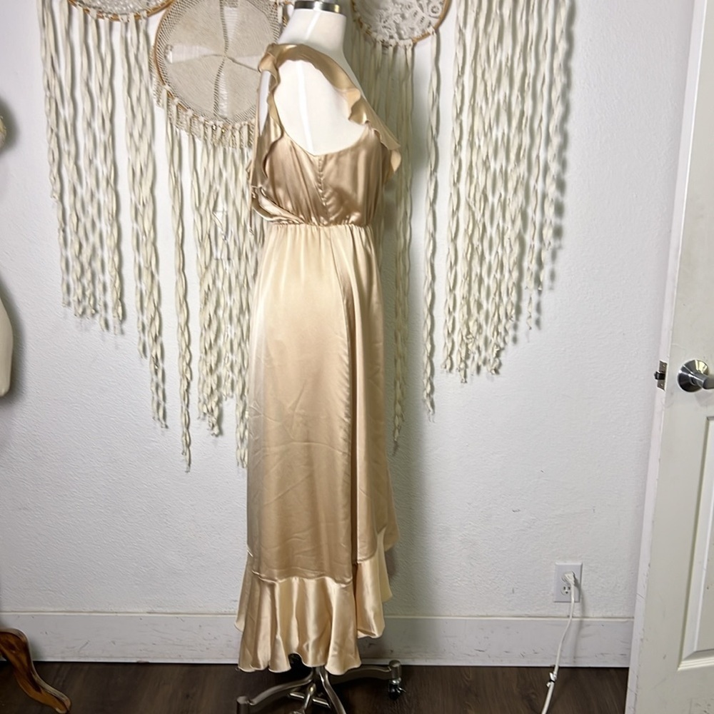 SMYMM | Show Me your MuMu Samantha Ruffle Wrap Dress Size M - Picture 4 of 14